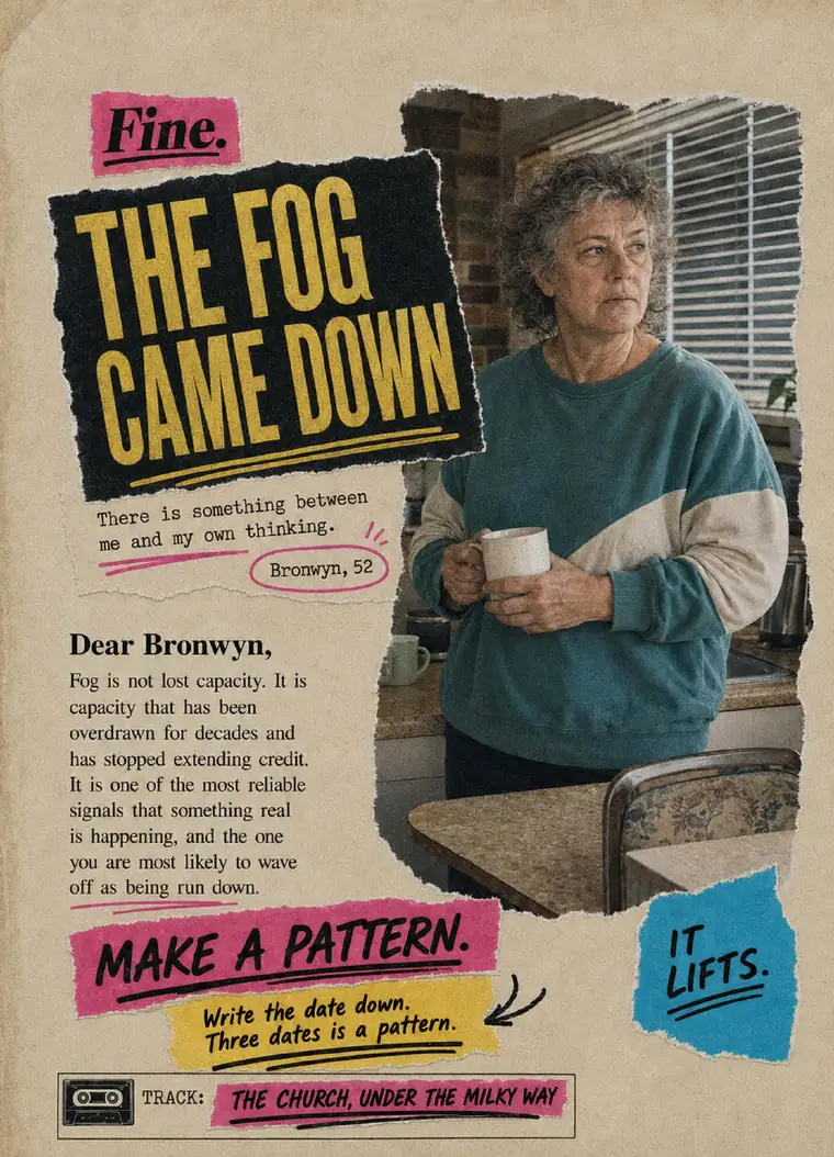 Fine. card 3, The Fog Came Down