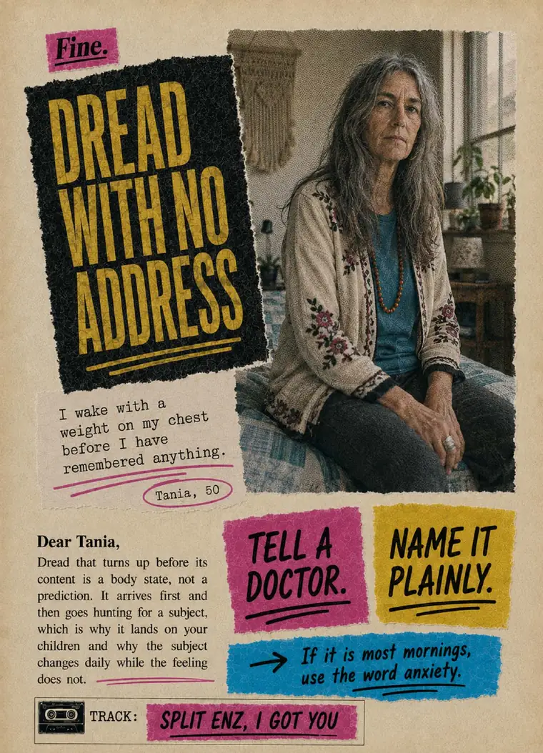 Fine. card 15, Dread With No Address