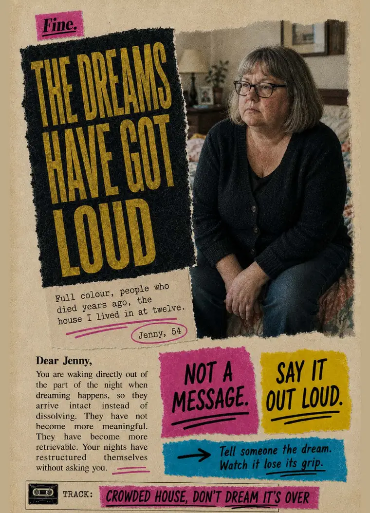 Fine. card 21, The Dreams Have Got Loud