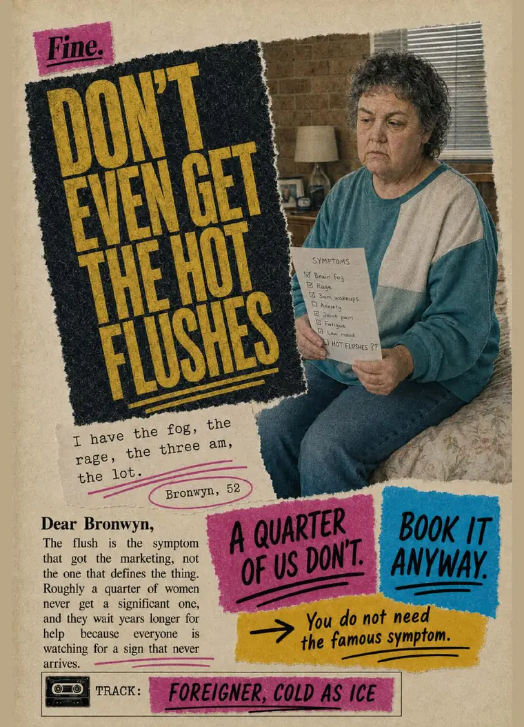Fine. card 22, Don't Even Get The Hot Flushes