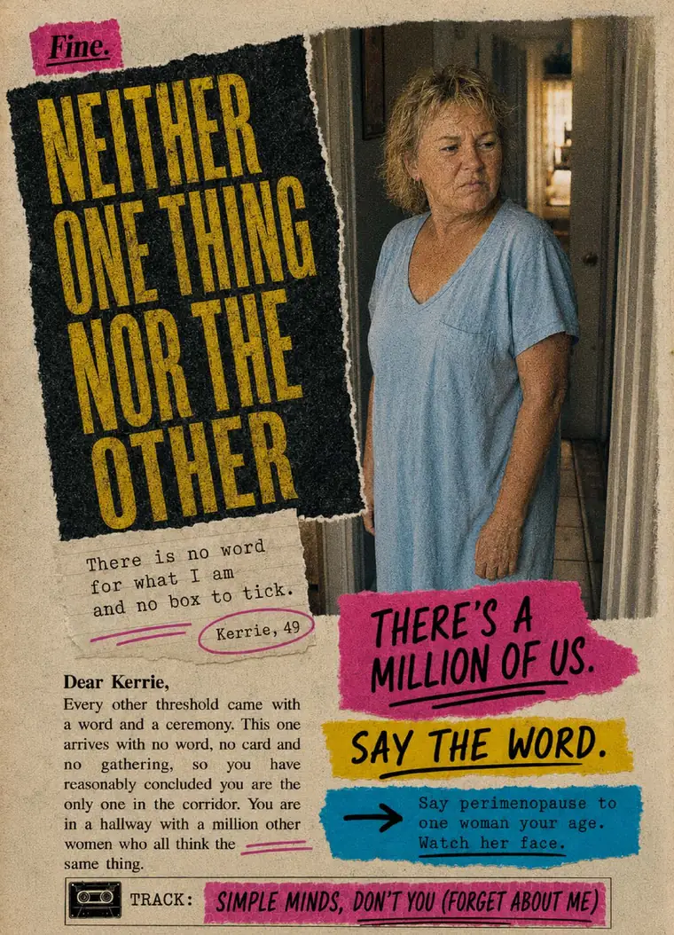 Fine. card 28, Neither One Thing Nor The Other