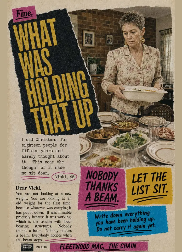 Fine. card 32, What Was Holding That Up