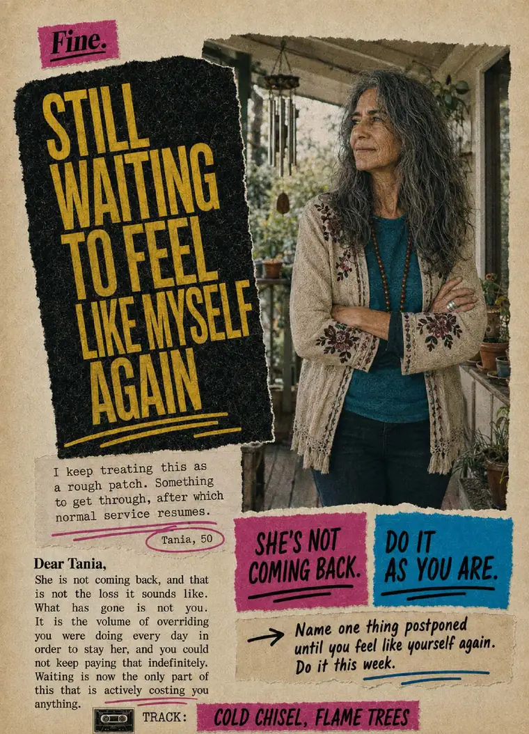 Fine. card 34, Still Waiting To Feel Like Myself Again
