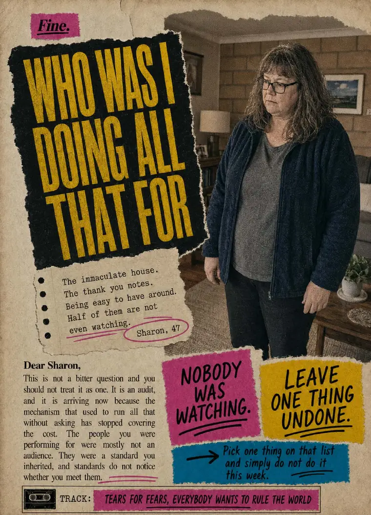 Fine. card 35, Who Was I Doing All That For