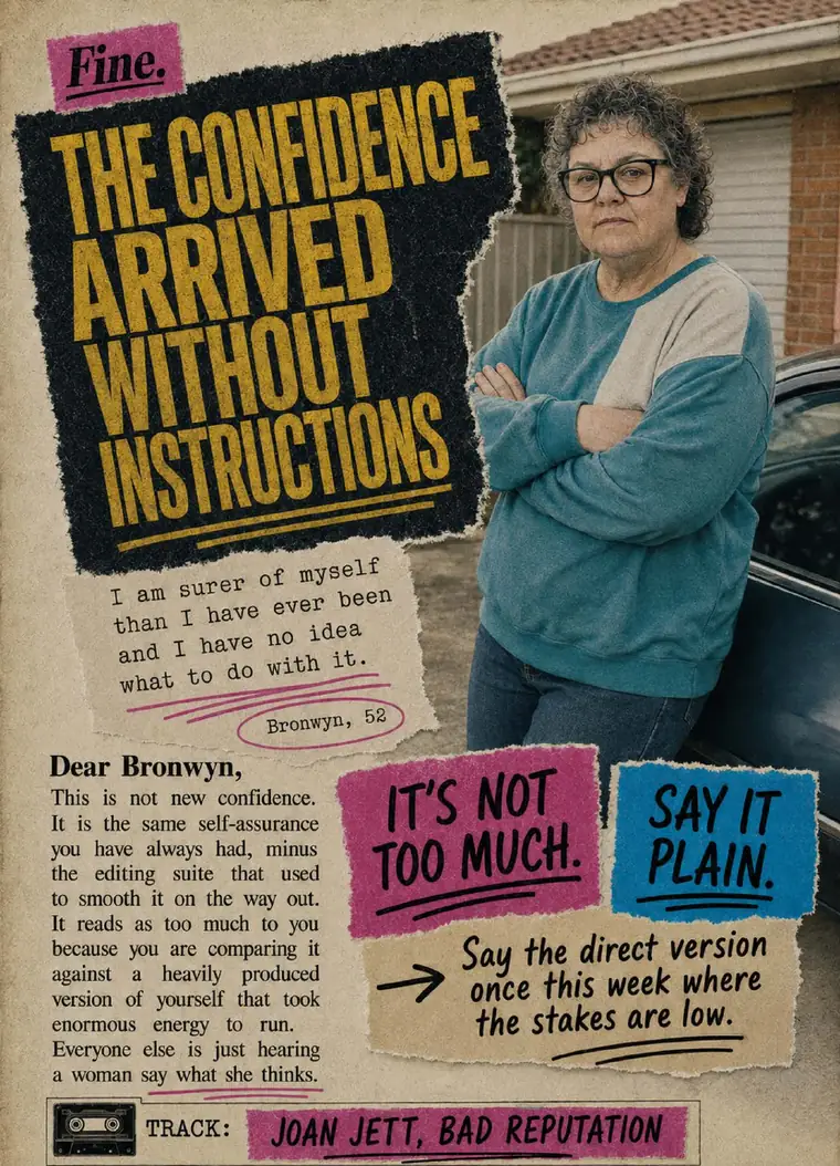 Fine. card 36, The Confidence Arrived Without Instructions