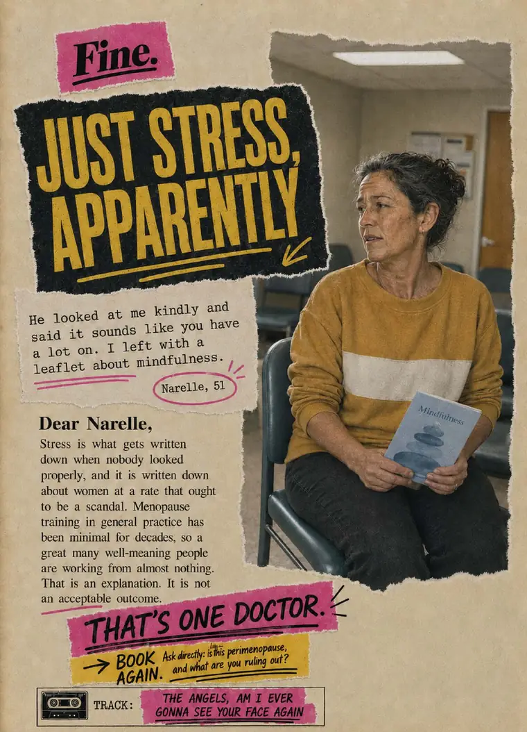 Fine. card 38, Just Stress, Apparently