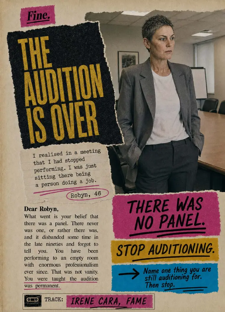Fine. card 44, The Audition Is Over